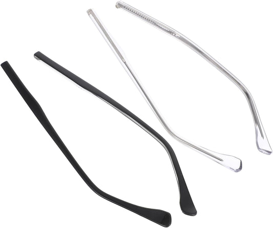 2 Sets Eyeglass Replacement Temples with Nose Pads Fit Glasses Repair Kit