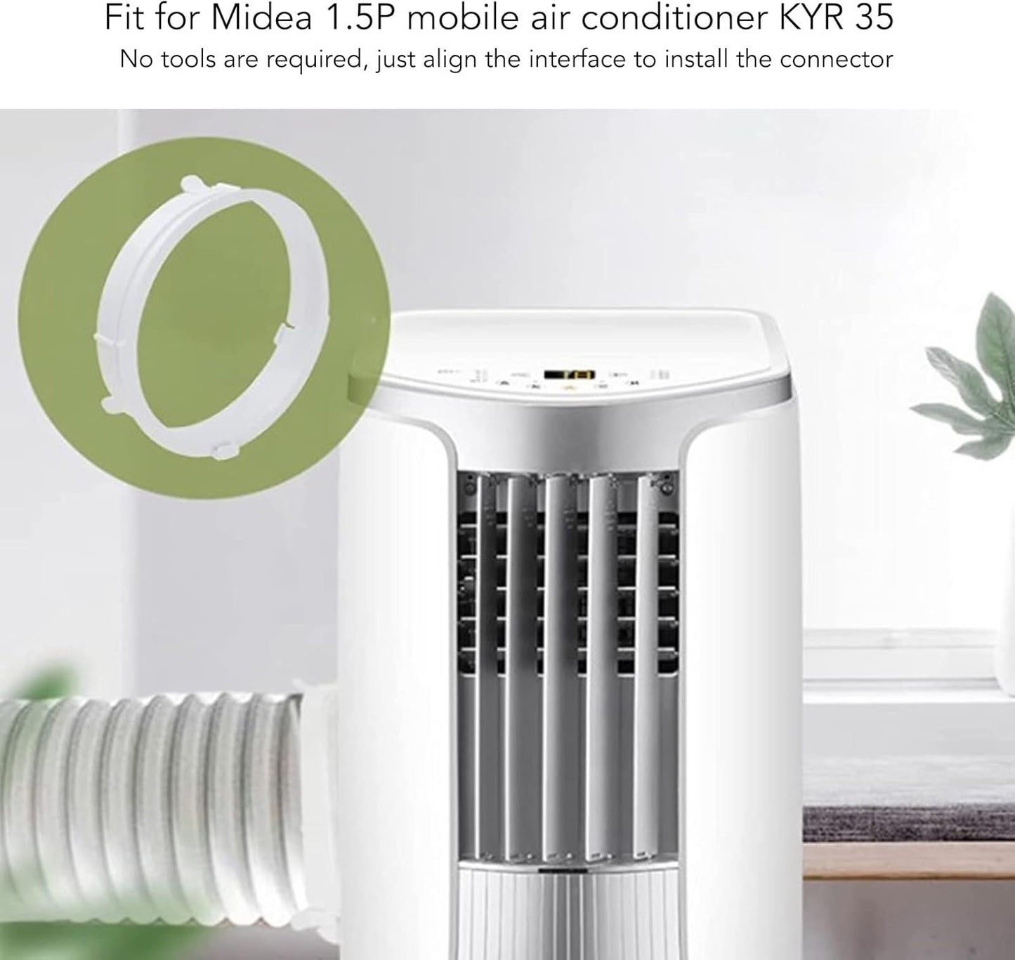 Air Conditioner Hose Connector, ABS Adjustable Exhaust Duct Interface Fitting