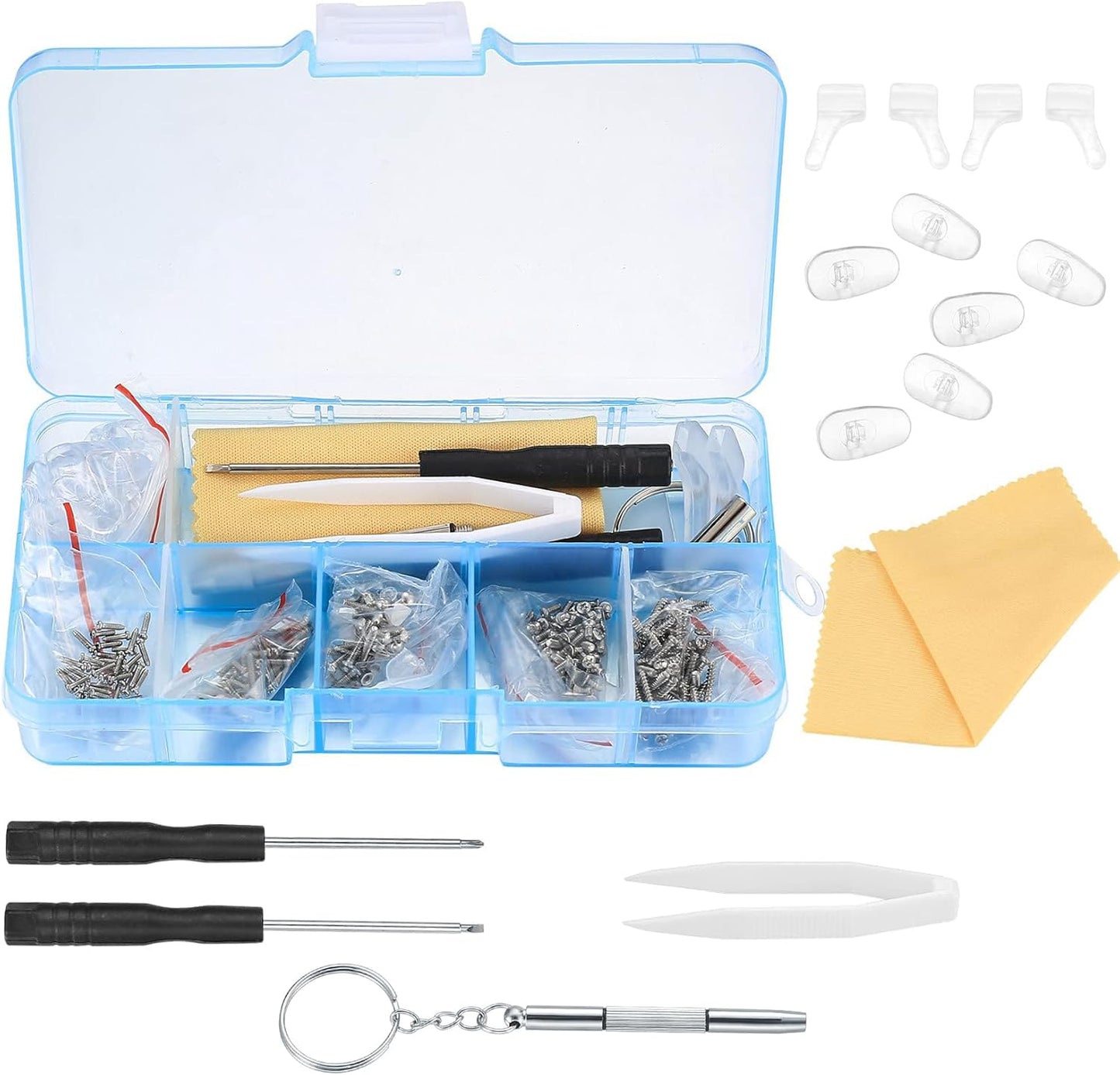 Eyeglasses Repair Kit, Sunglasses Repair Kit, Includes Glasses Screws