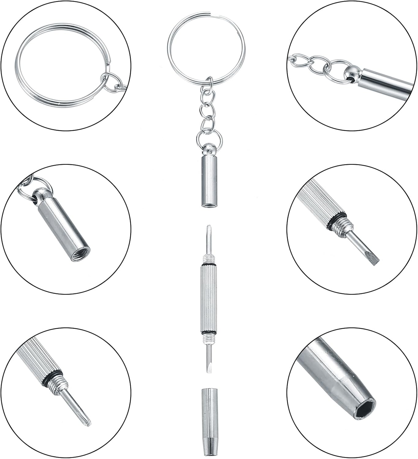 Eyeglasses Repair Kit, Sunglasses Repair Kit, Includes Glasses Screws