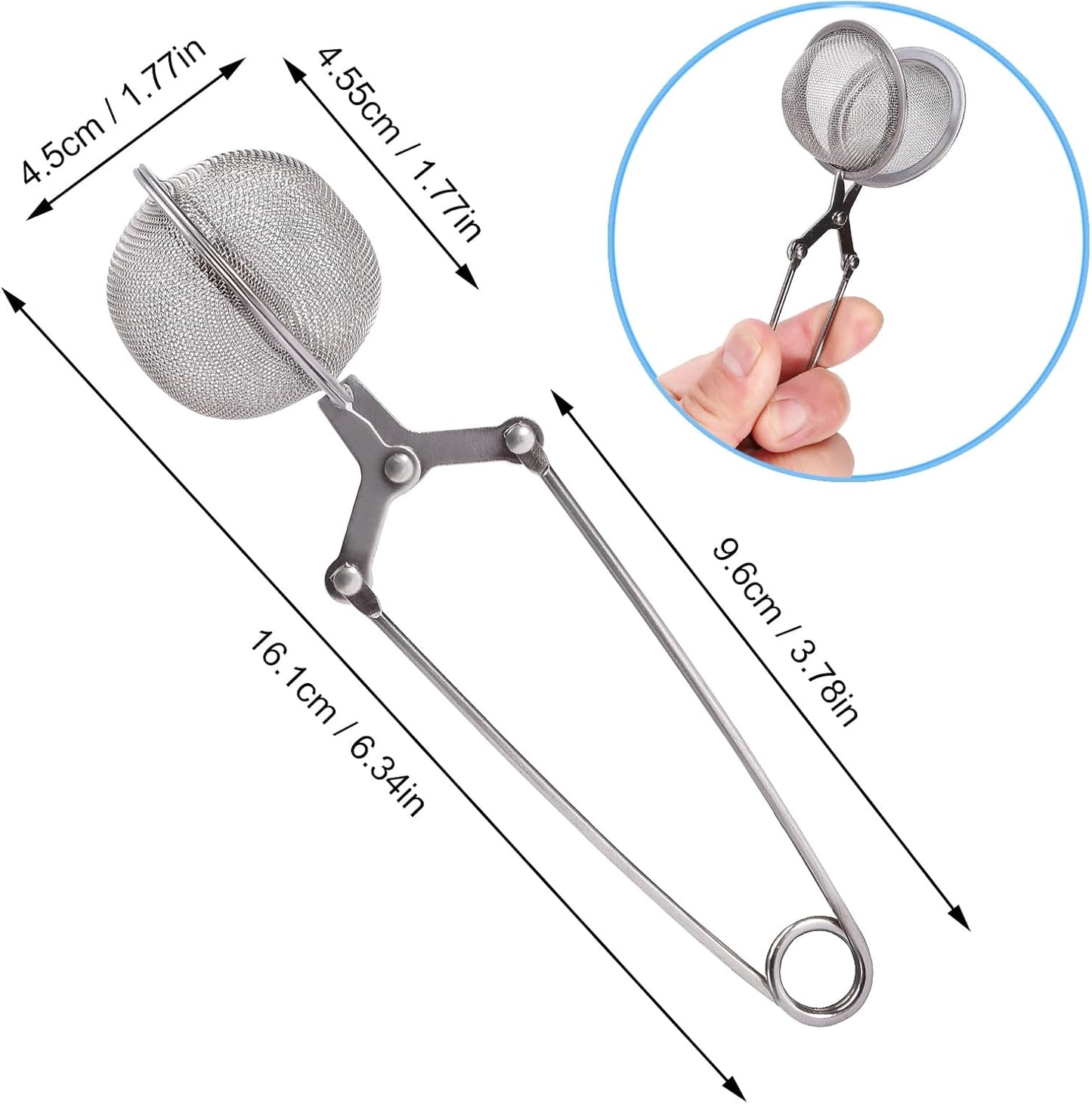 Tea Strainers for Loose Tea, 4 Pack Tea Infuser