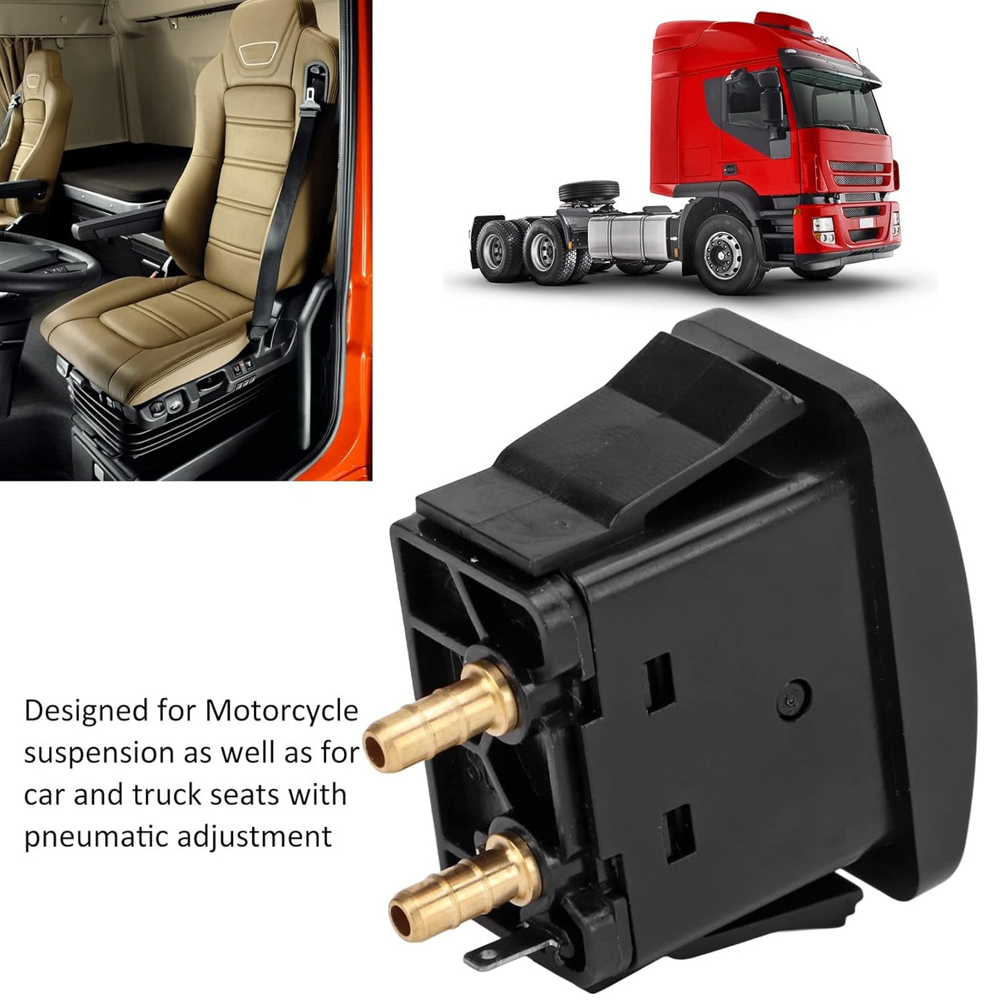 Air Spring Activation Switch Electric Cab Seat Valve Switch Paddle Type Push to Snap