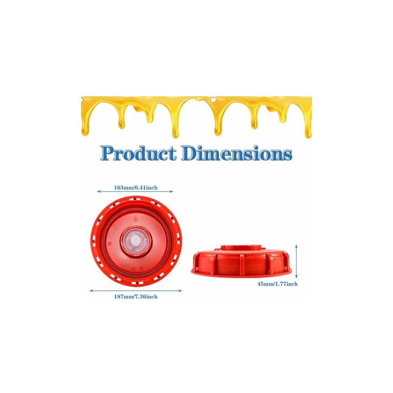 IBC Tank Lid 163mm 1000l IBC Tank Lid IBC Tote Tank Lid Vented IBC Water Tank Lid for 1000L