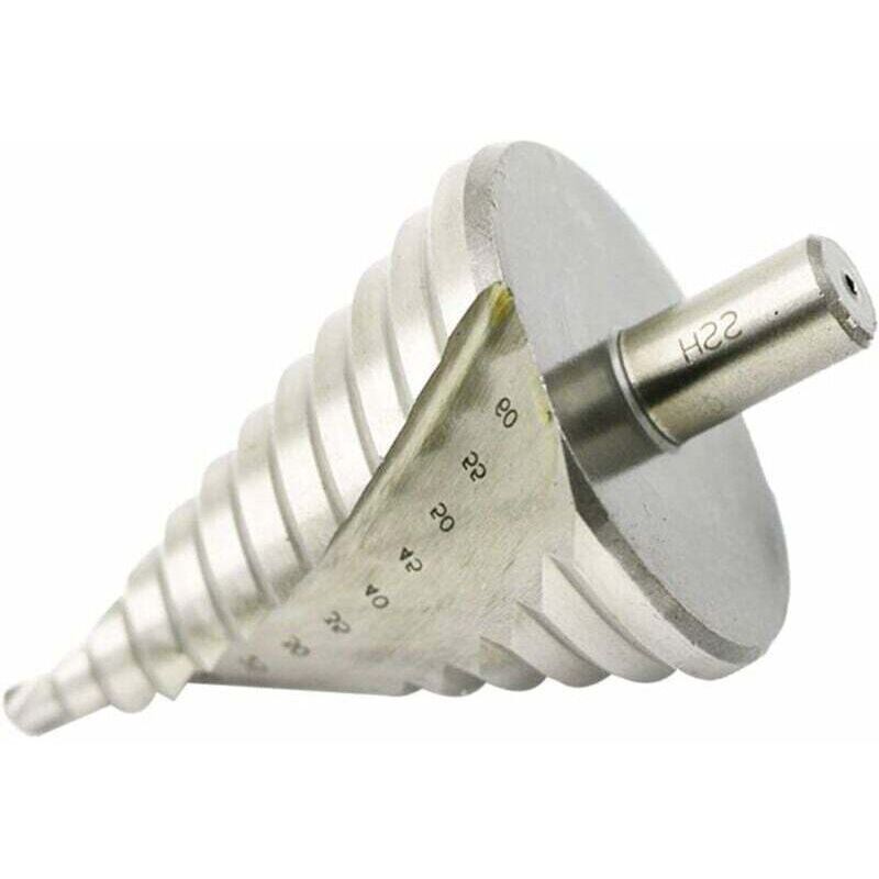 HSS Step Drill Ø 6-60mm - Spiral Large Cone Drill for Metal, Wood, Plastic.
