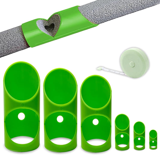 6PCS Pipe Insulation Cutting Guide， Moulded Foam Pipe Cutter Tool