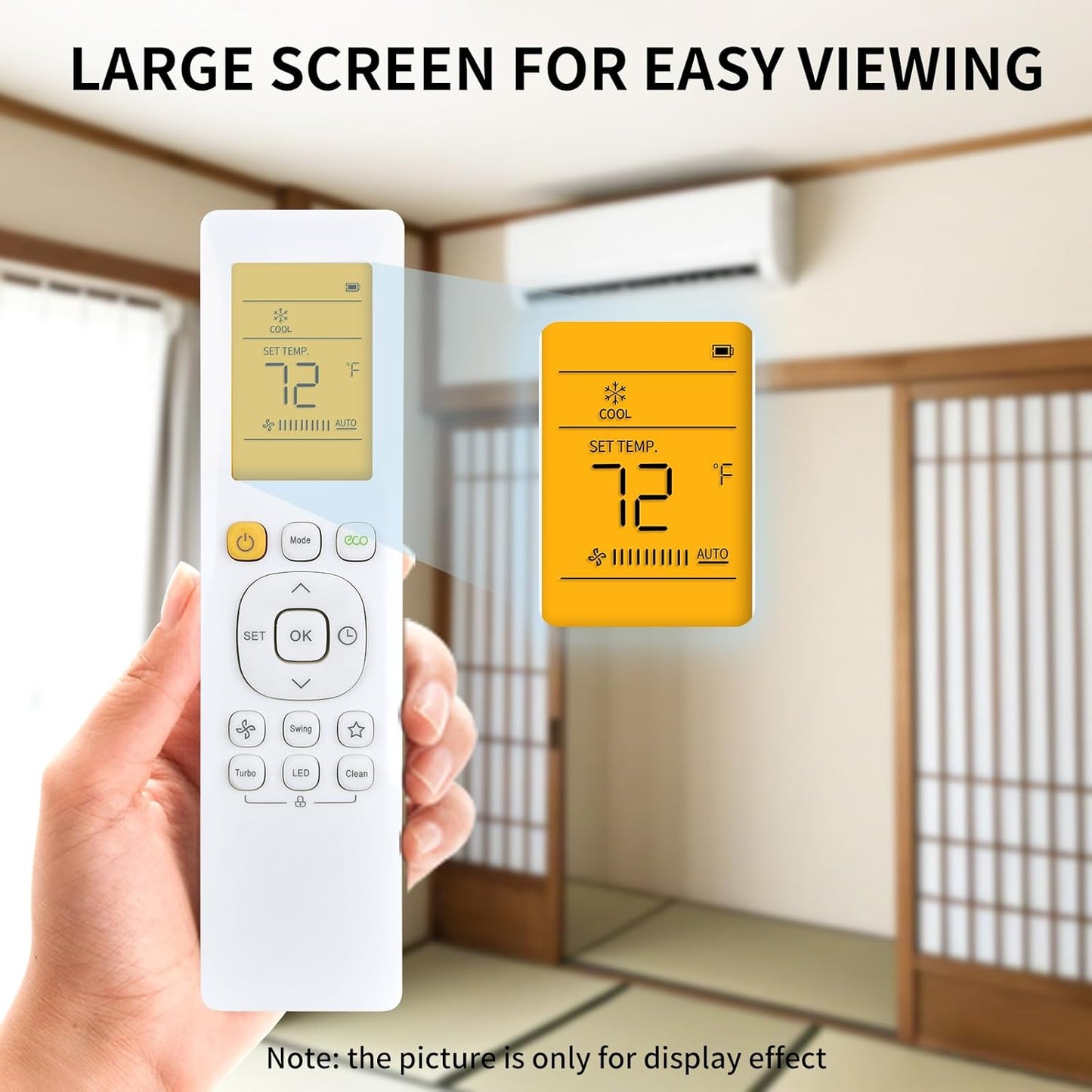 Replacement Remote Control Compatible with Pioneer 12,000 BTU 21.4 SEER2