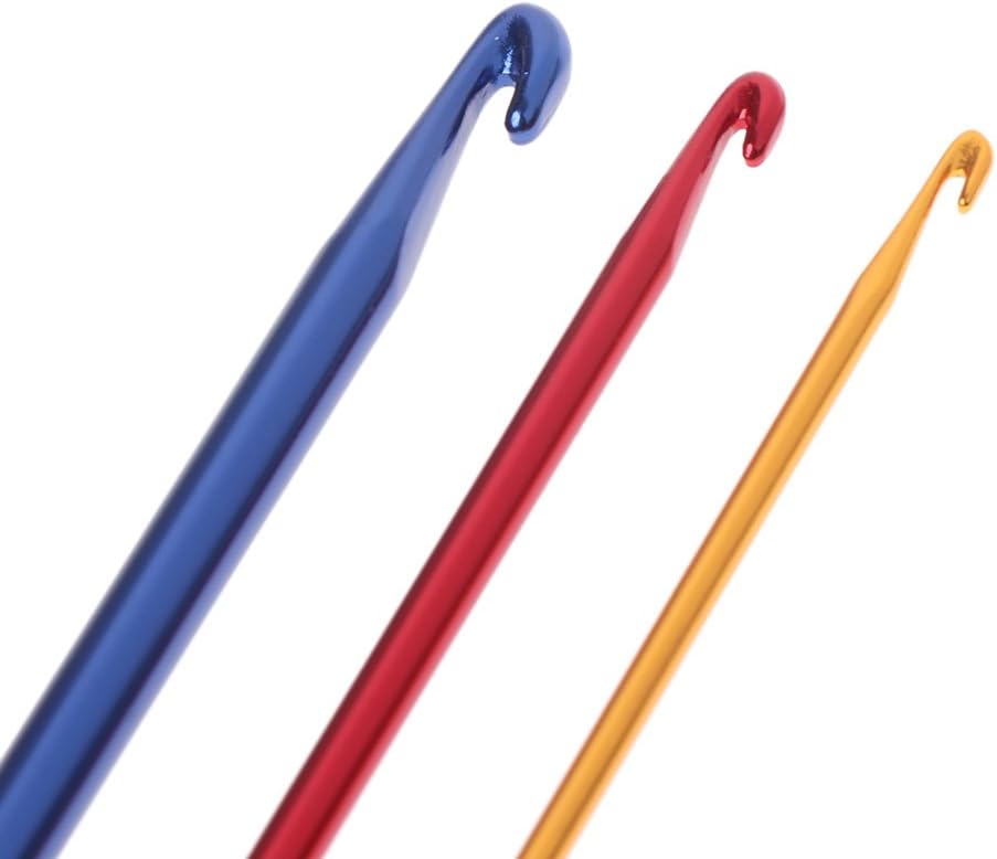 Afghan Aluminium Crochet Hook Knitting Needle Hand Knit Tool