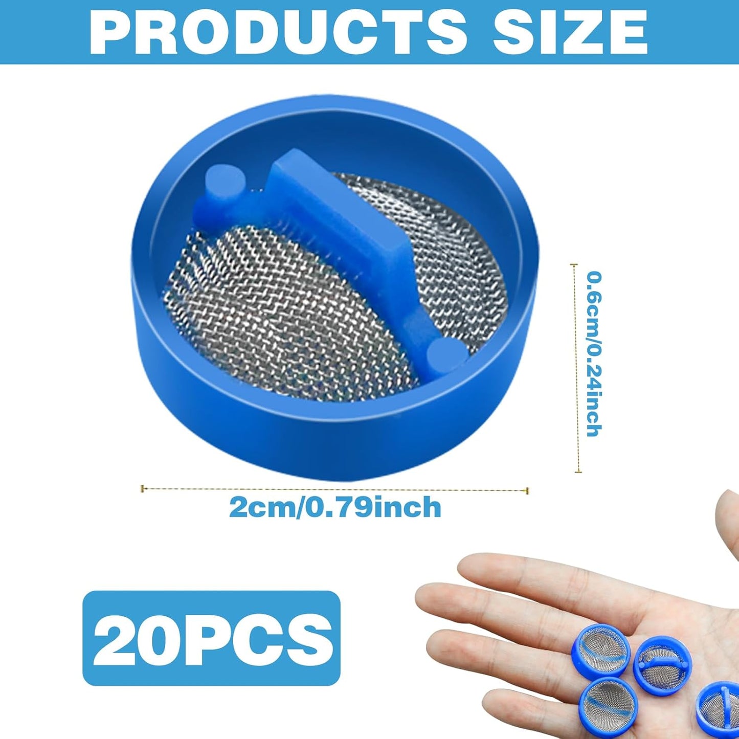 20Pcs Washing Machine Water Filter, Inlet Valve Filter Hose Washer
