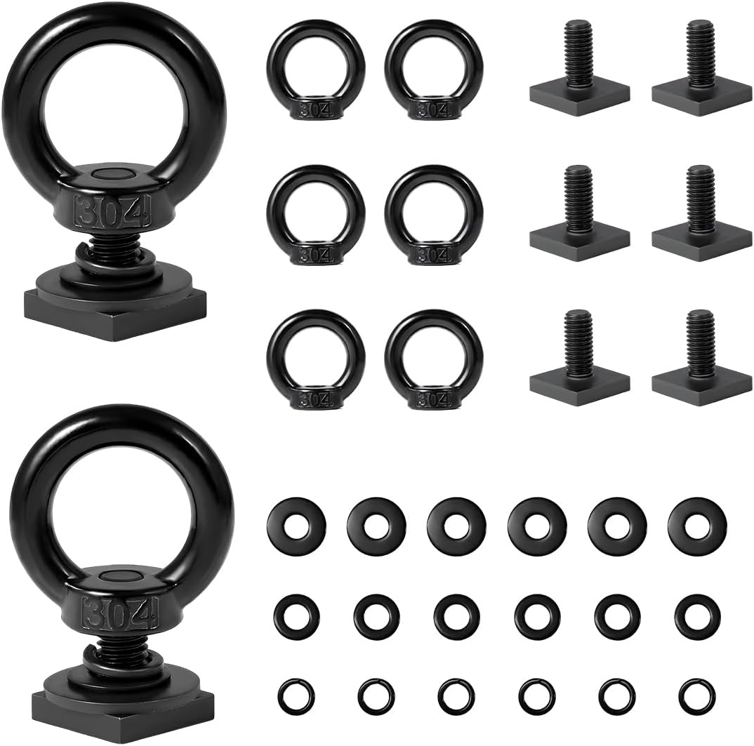 8 PCS T Track Mount Tie Down Anchor for Roof Rack