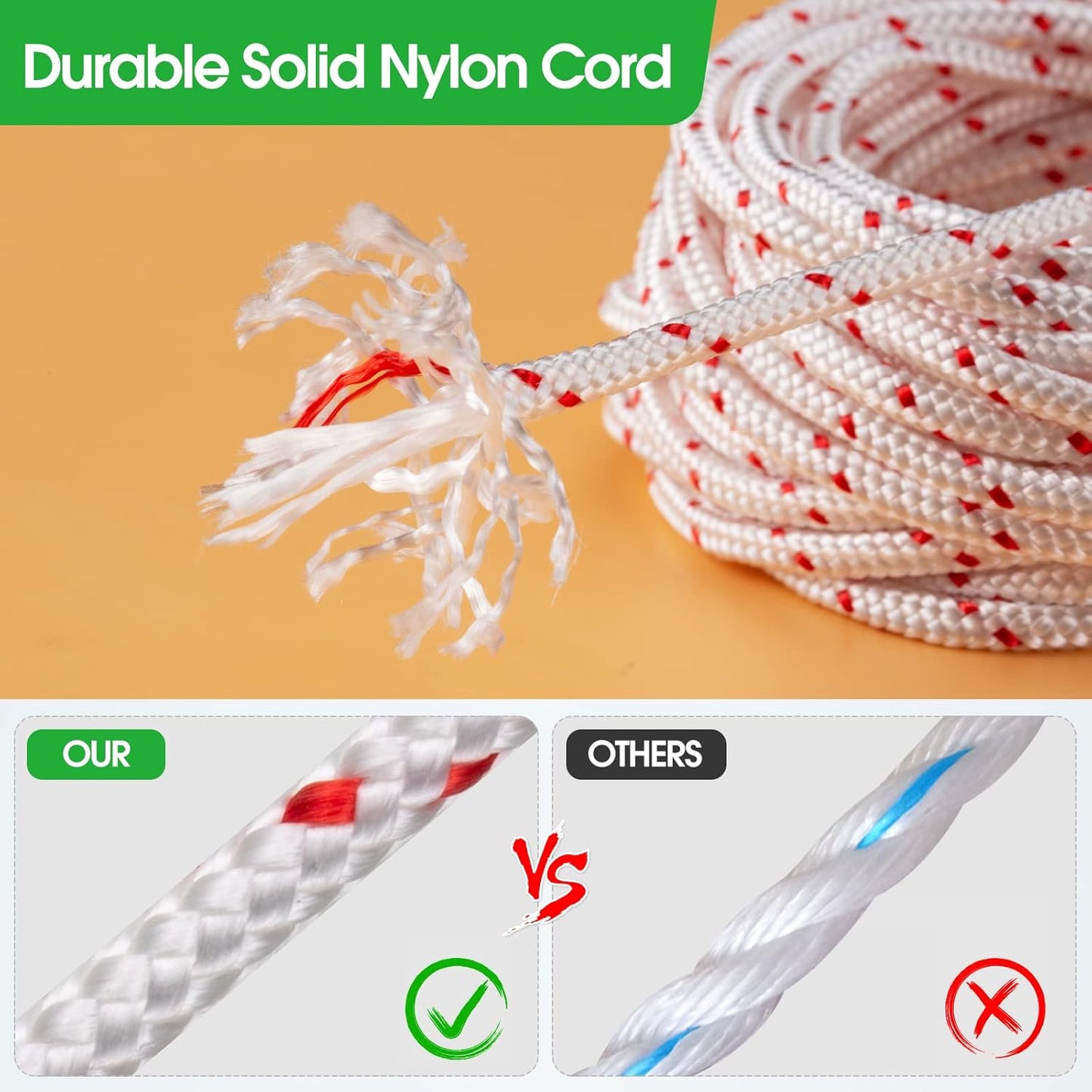 Replacement Starter Pull Cord (3.5mm) — 10 Meters - Compatible with Husqvarna