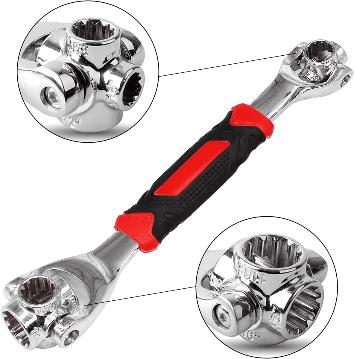 52-in-1 Socket Wrench - Adjustable Wrench - Universal Stainless Steel Wrench