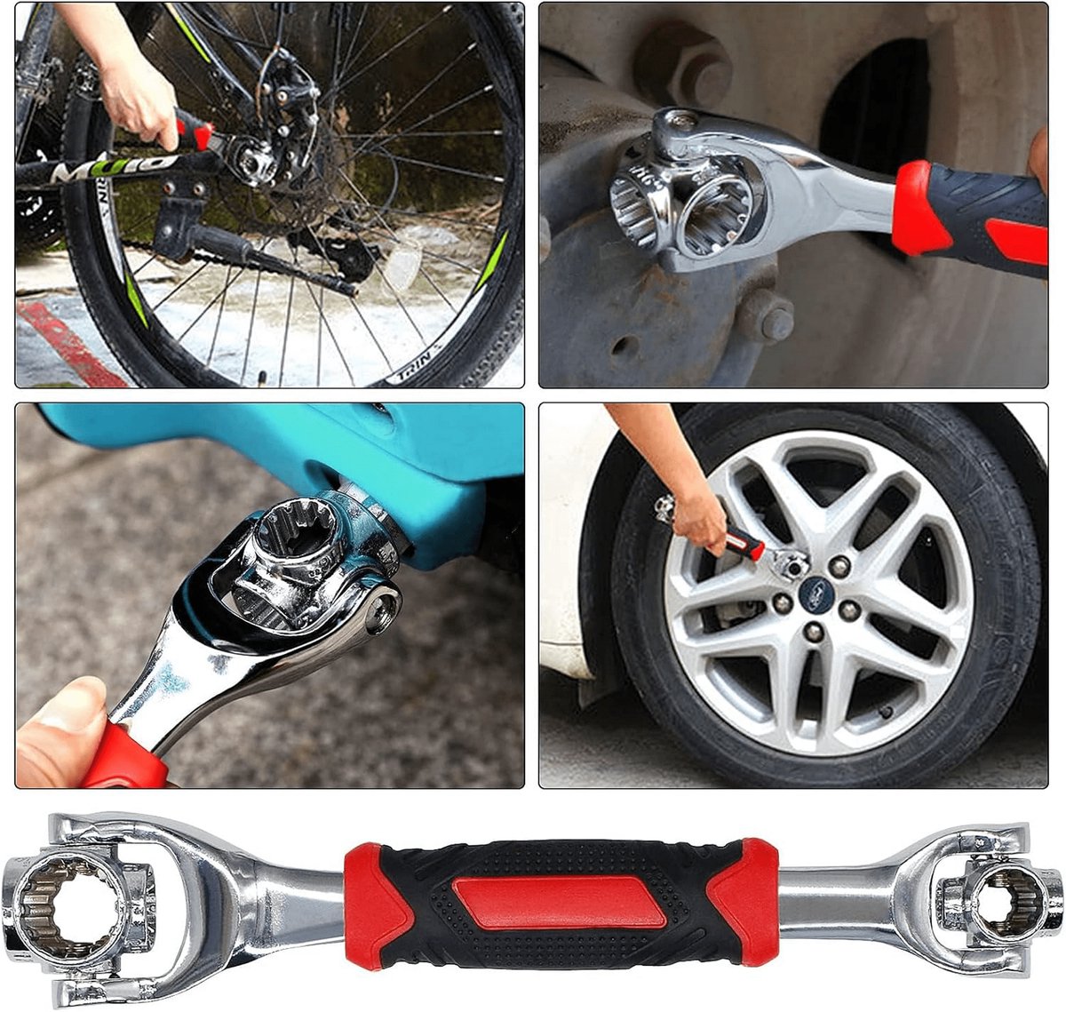 52-in-1 Socket Wrench - Adjustable Wrench - Universal Stainless Steel Wrench