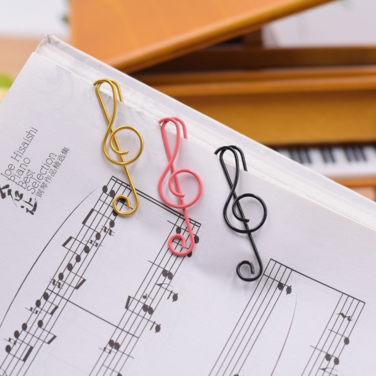 Paperclips - Note Shape - Metal Paperclips - Office Supplies