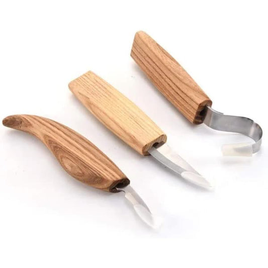 Wood Carving Tool Set - 3-in-1 Wood Carving Set - Includes Hook Chisel