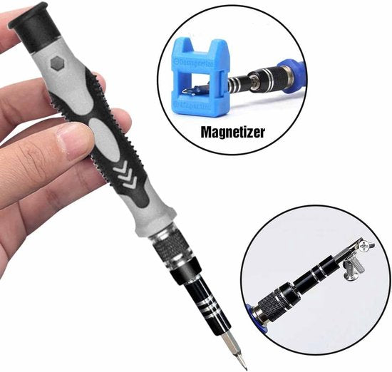 115-Piece Precision Screwdriver Set - Magnetic for Phone, Laptop