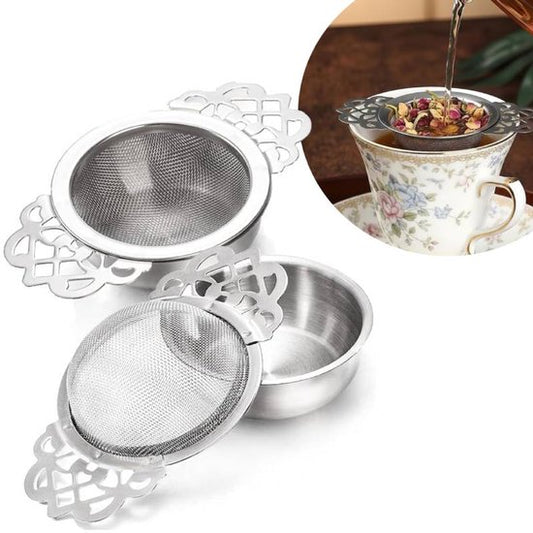Tea Strainer - 2-piece set - Stainless steel tea infuser