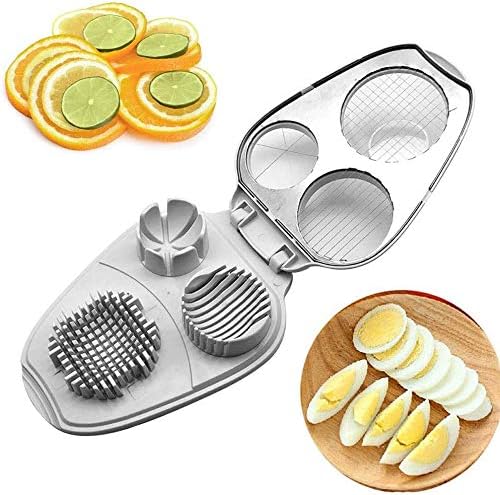 Egg Slicer - 3-in-1 Stainless Steel Slicer - For Eggs and Mushrooms