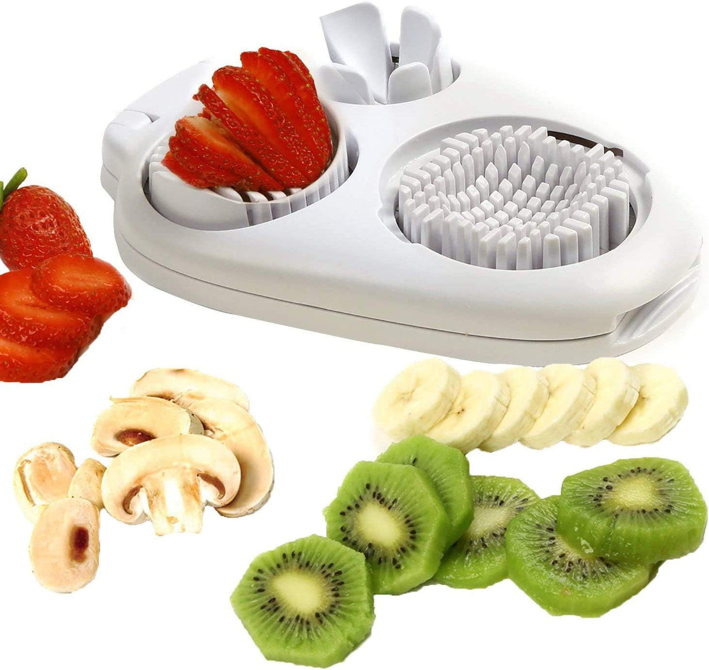 Egg Slicer - 3-in-1 Stainless Steel Slicer - For Eggs and Mushrooms