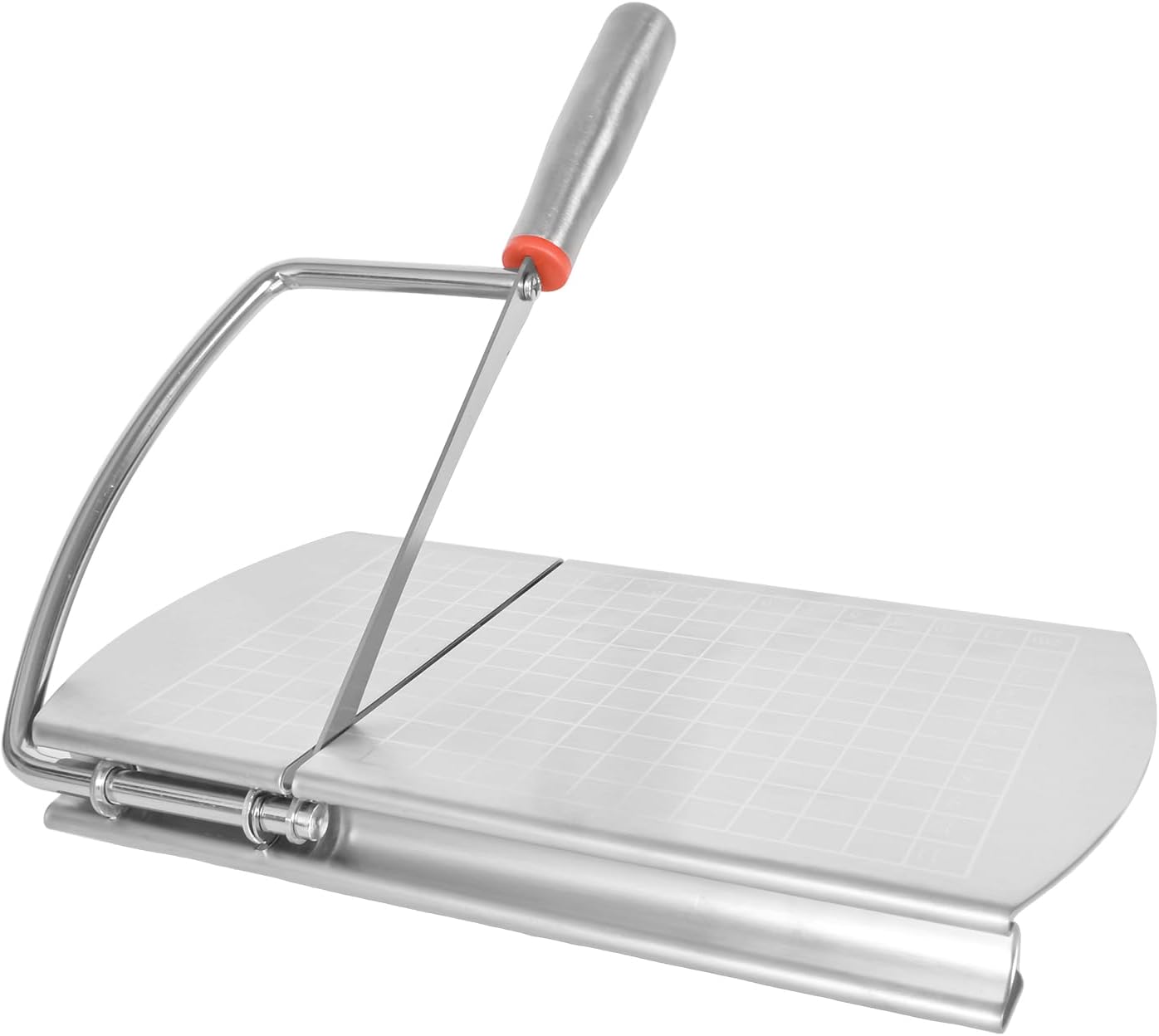 Cheese Cutter - Stainless Steel Blade with Measuring Scale - For Block Cheese