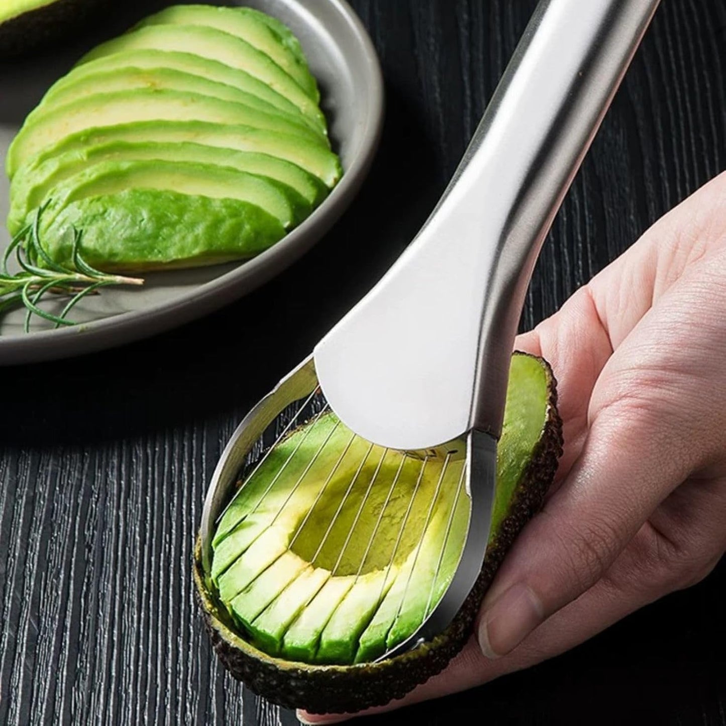 Avocado Slicer – 3-in-1 Avocado Cutting and Pitting Tool