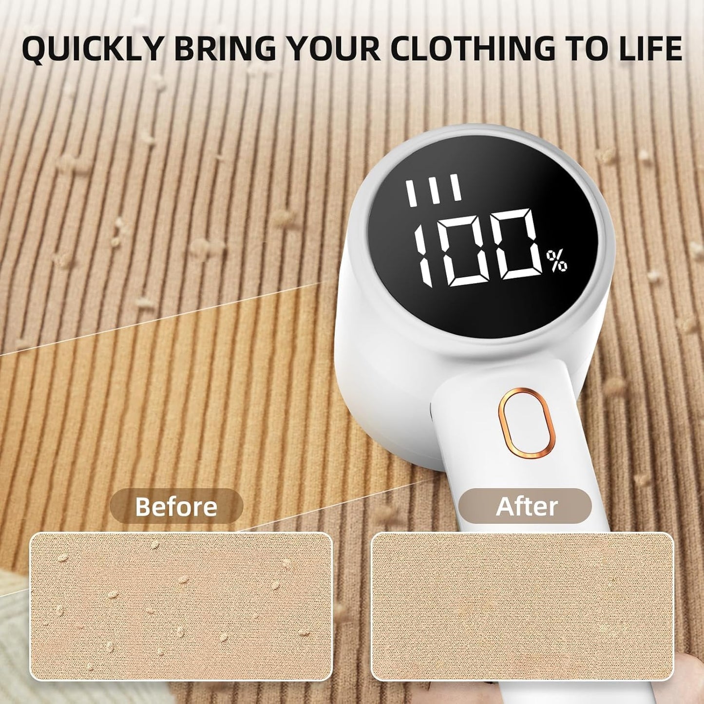 Electric Lint Remover - Rechargeable Lint Shaver - With LED Display