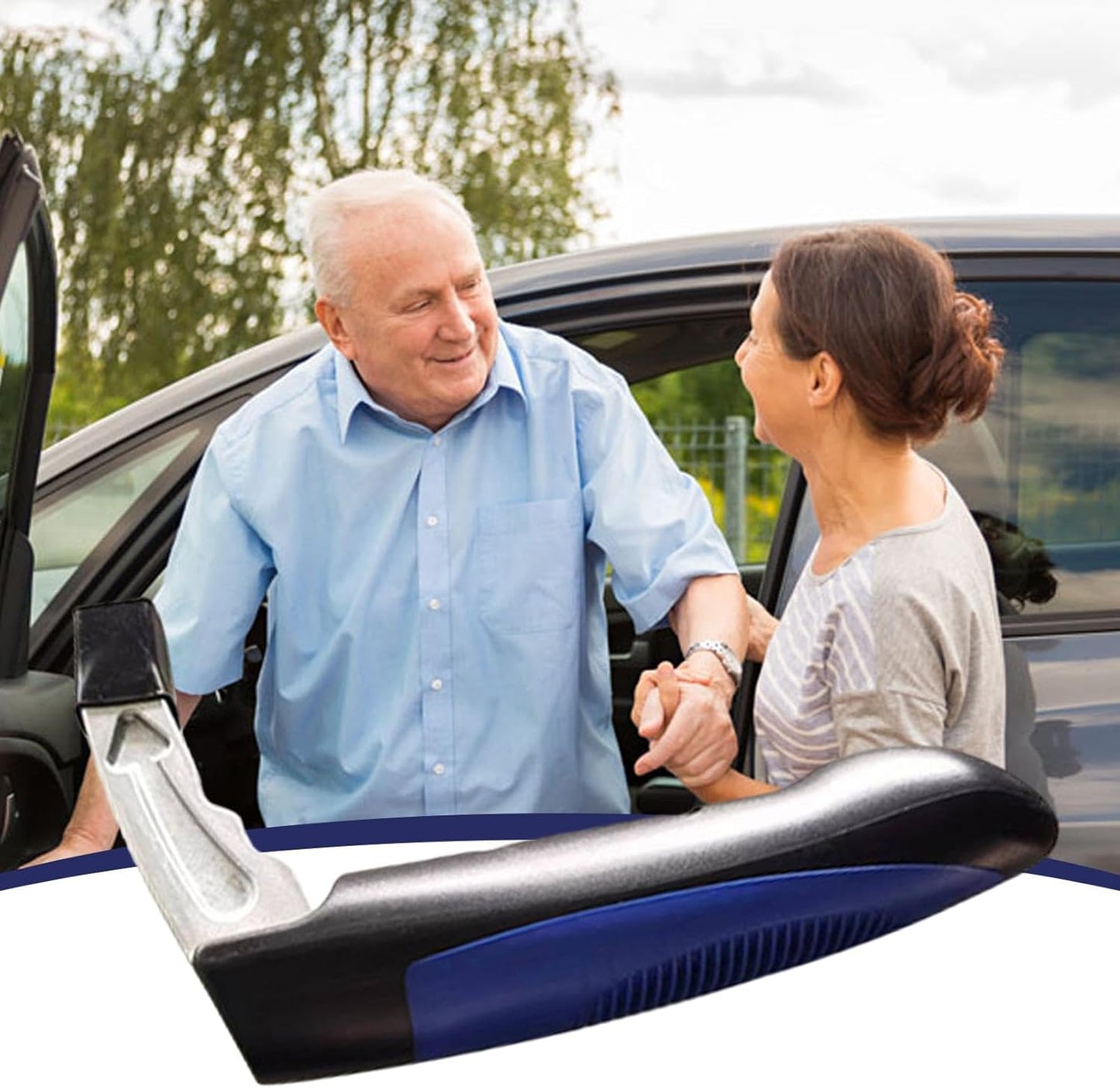 Car Door Assist Handle for Elderly, Non-Slip Mobility Aid