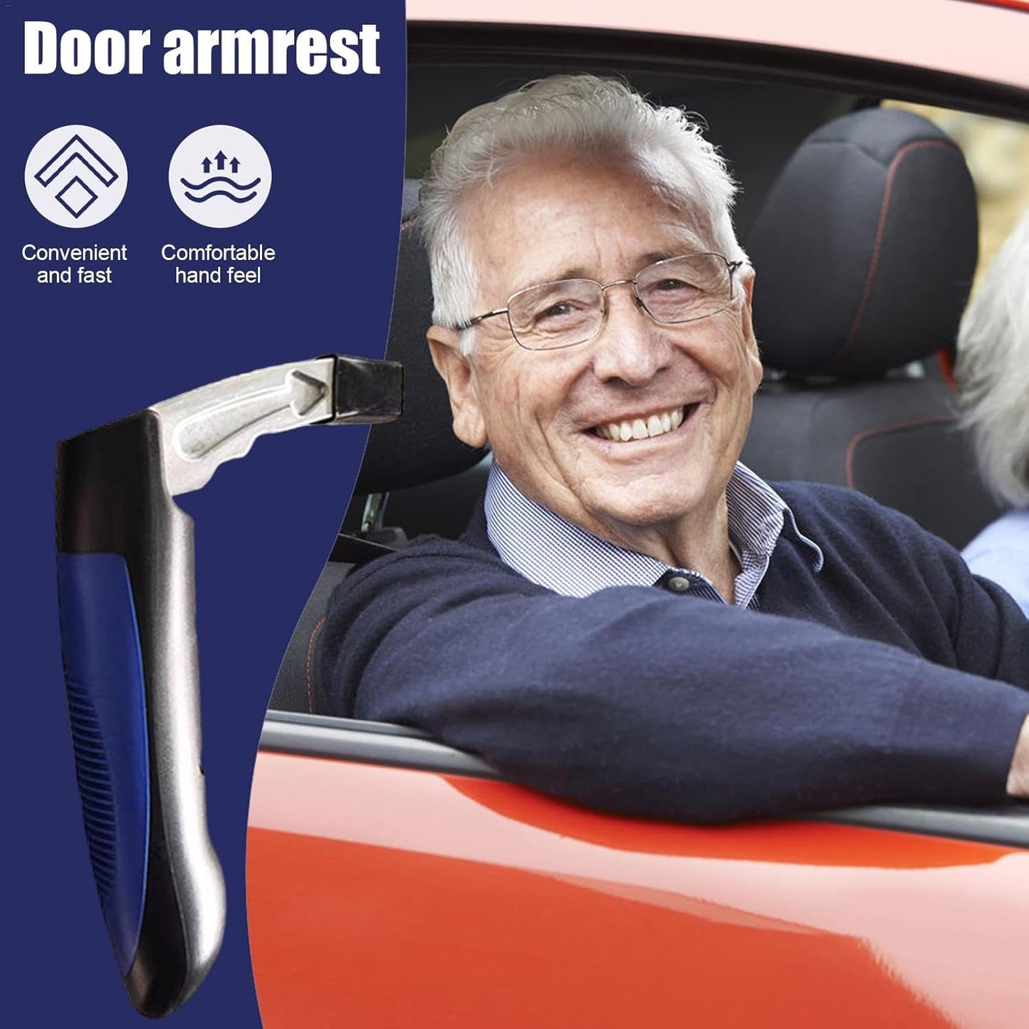 Car Door Assist Handle for Elderly, Non-Slip Mobility Aid