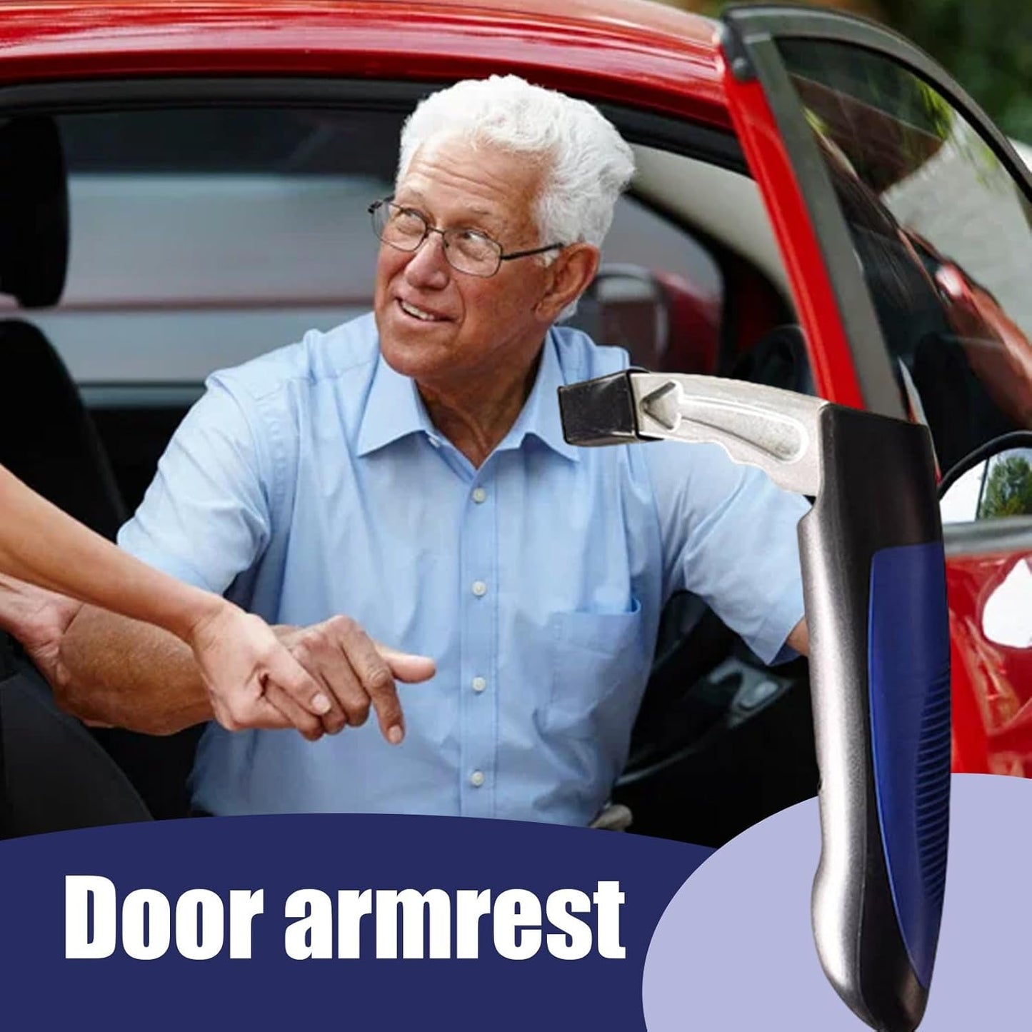 Car Door Assist Handle for Elderly, Non-Slip Mobility Aid
