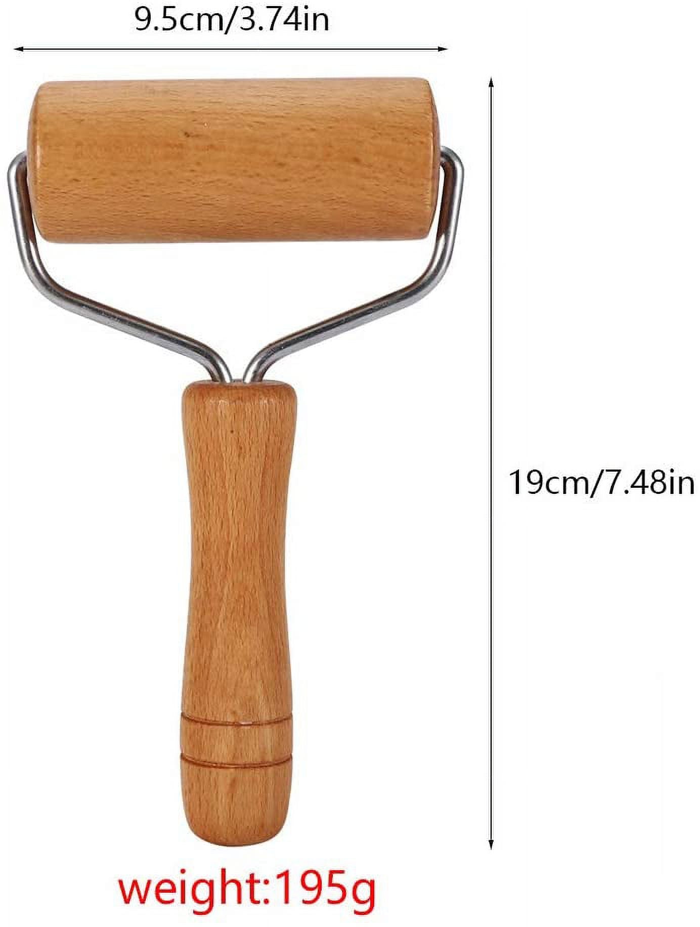 Dockapa Wooden Rolling Pin Small 9.5cm Non-stick Dough Roller