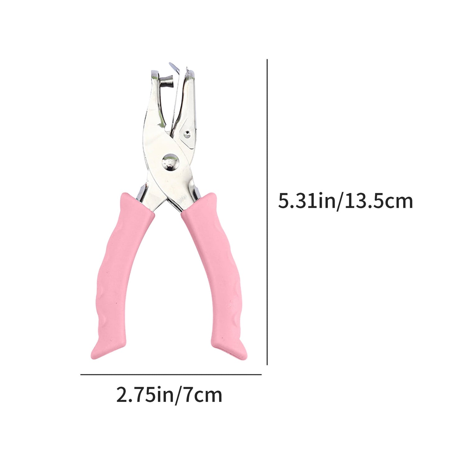 Tyidzon Single Hole Punch, Paper Punch Small Hole Paper Punch for Crafts, Scrapbooks, Handheld Hole Puncher for Paper Crafts in Home, Office, Classroom Pink