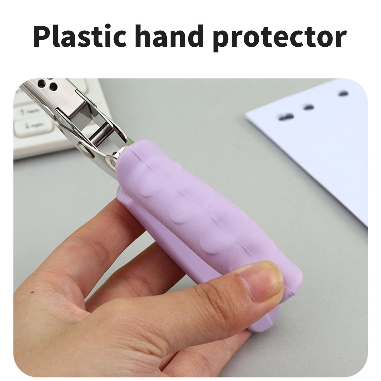 Tyidzon Single Hole Punch, Paper Punch Small Hole Paper Punch for Crafts, Scrapbooks, Handheld Hole Puncher for Paper Crafts in Home, Office, Classroom Purple