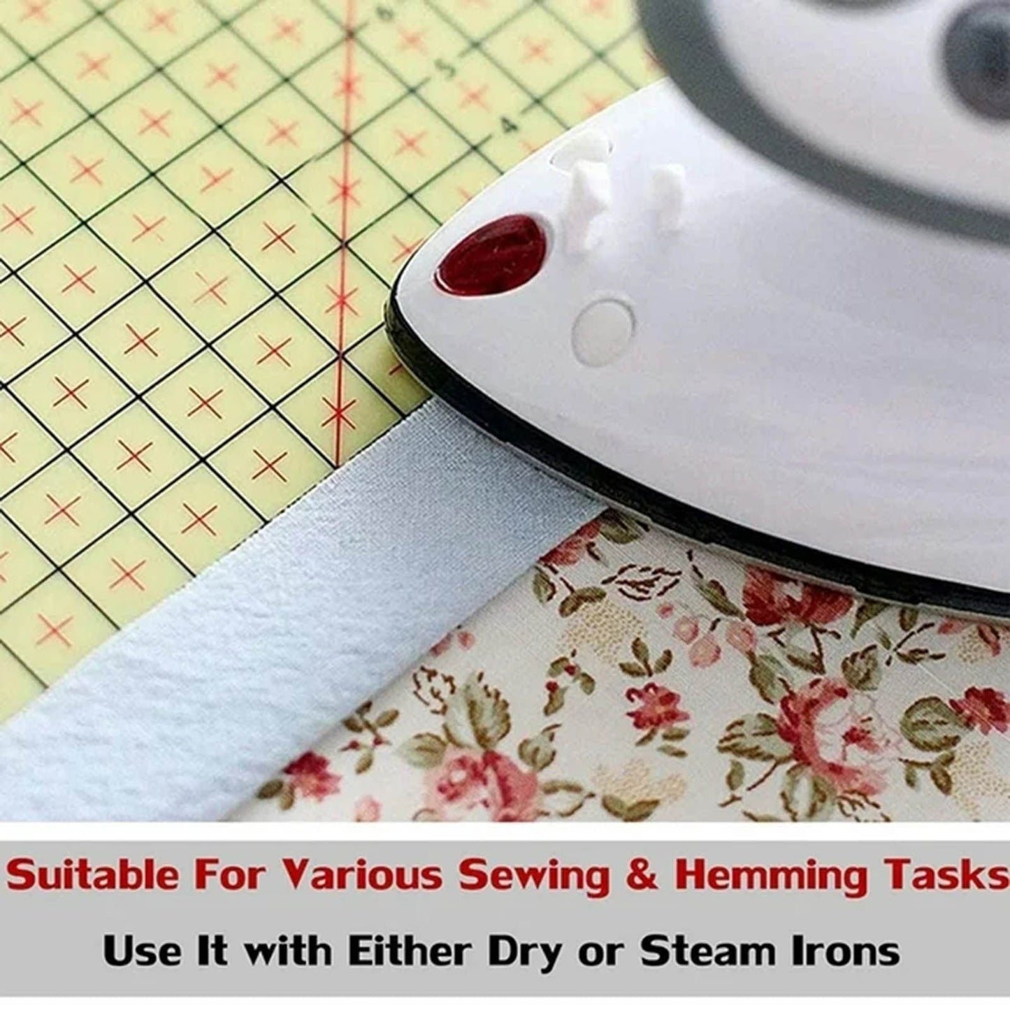 Ironing Ruler JWDX, 1*Ironing Ruler Hot Ironing Ruler Hot Ironing Measuring Ruler Patchwork Tools for Clothing Makin One Size Yellow