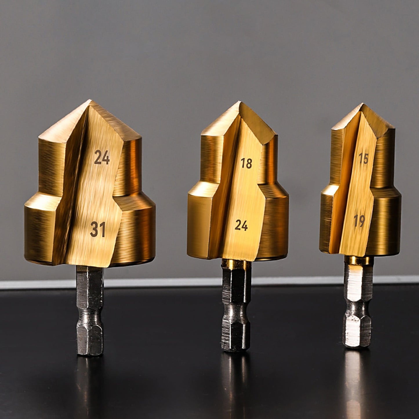 Combination Drilling Tap and Tap Drill Bit Set C JWDX, Combination Drill Tap & Tap Bit Set Screw Tapping Bit Tool for Drilling Tapping Countersinking Pipe Repair 7*4*3 B