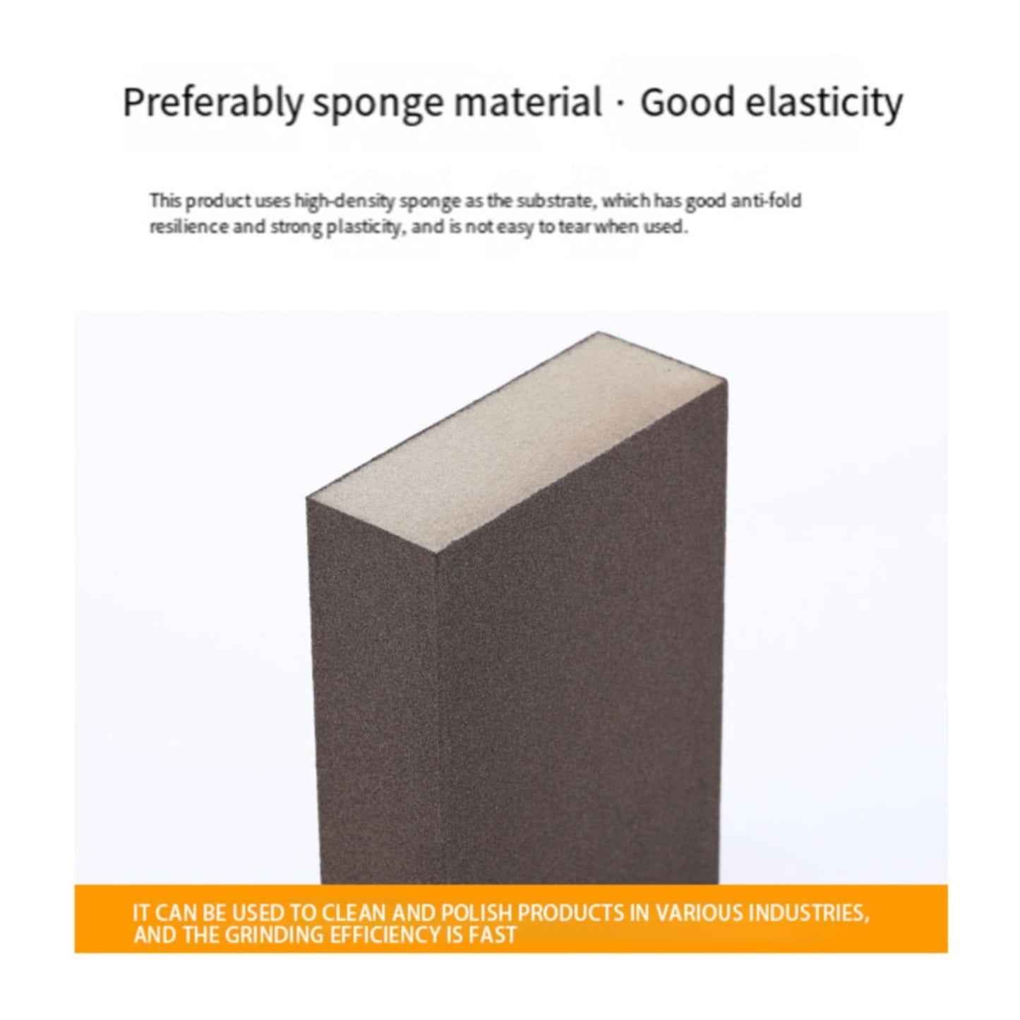 Woodworking Furniture Sponge Sand Block 60-80# JWDX, 1*Sponge Sand Block Sanding Sponge Sanding Assortment Washable and Reusable Sanding Polishing Sponge Wear Ultrafine Furniture Use One Size A