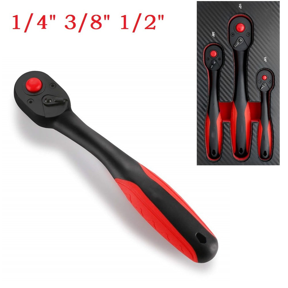 72 Tooth Ratchet Wrench Driver Quick-Release Socket Wrench 9.5Mm Fangkenuo 3Pcs