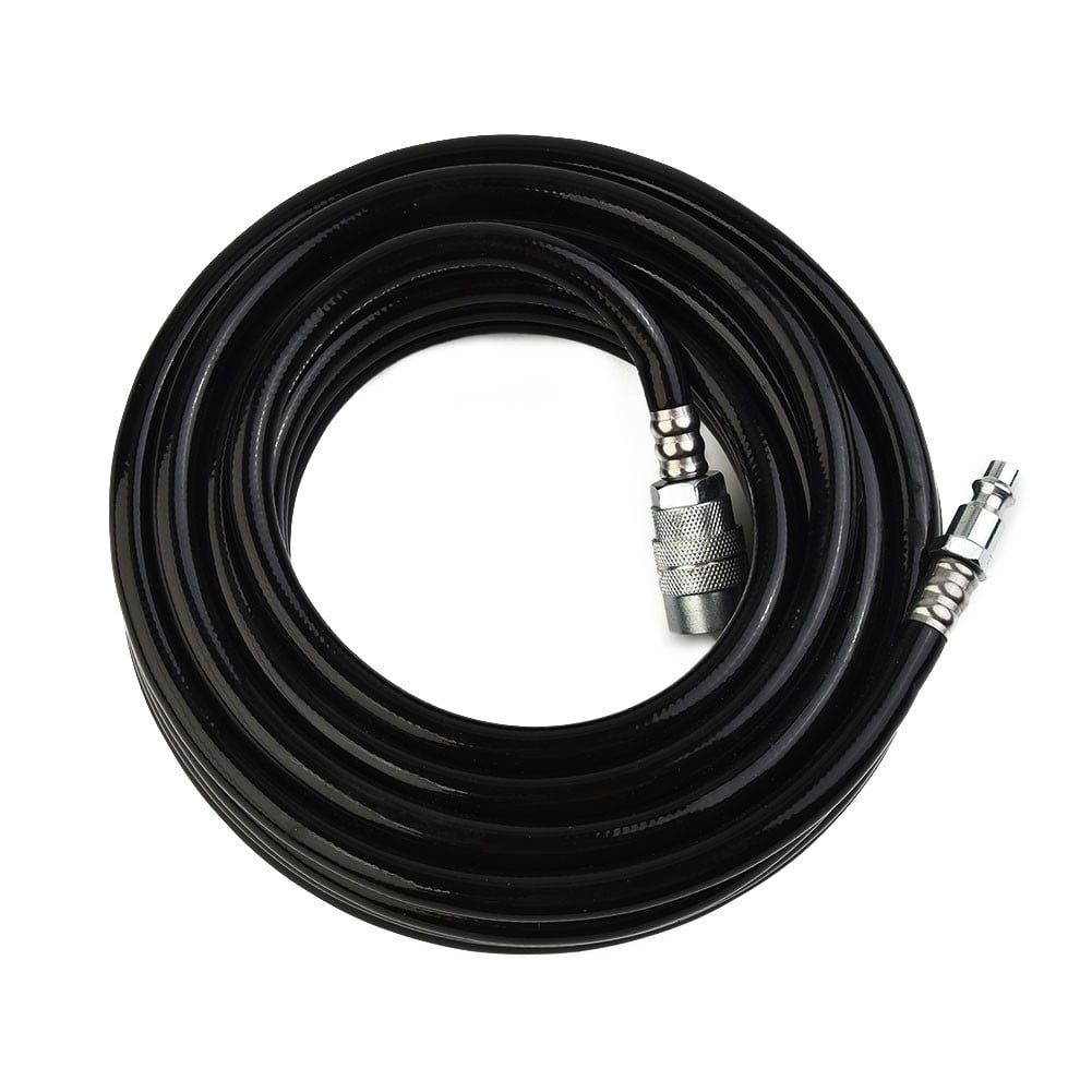 Air Compressor Hose 24.6Ft Pvc Pneumatic Accessories With Quick Connect Air Hose