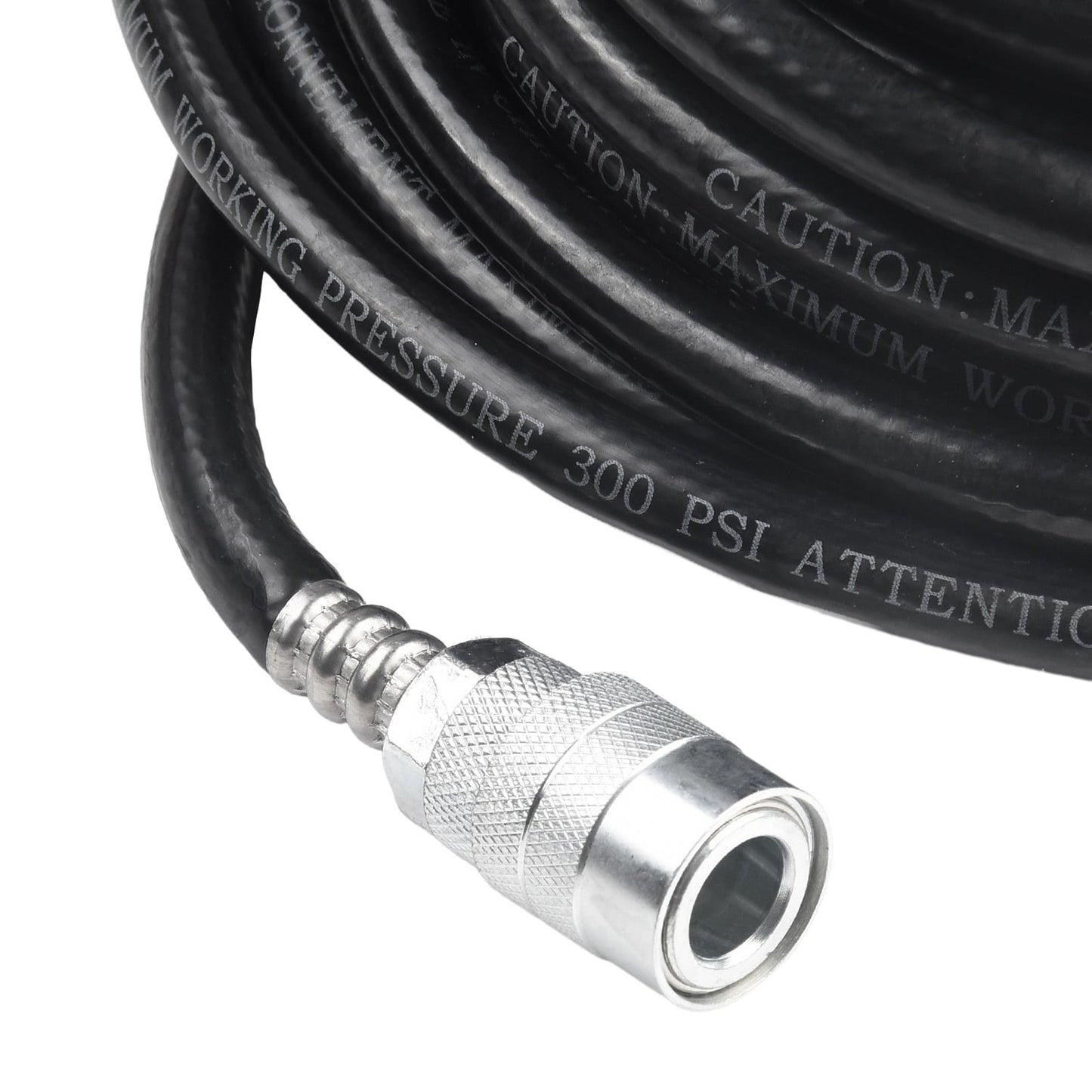 Air Compressor Hose 24.6Ft Pvc Pneumatic Accessories With Quick Connect Air Hose