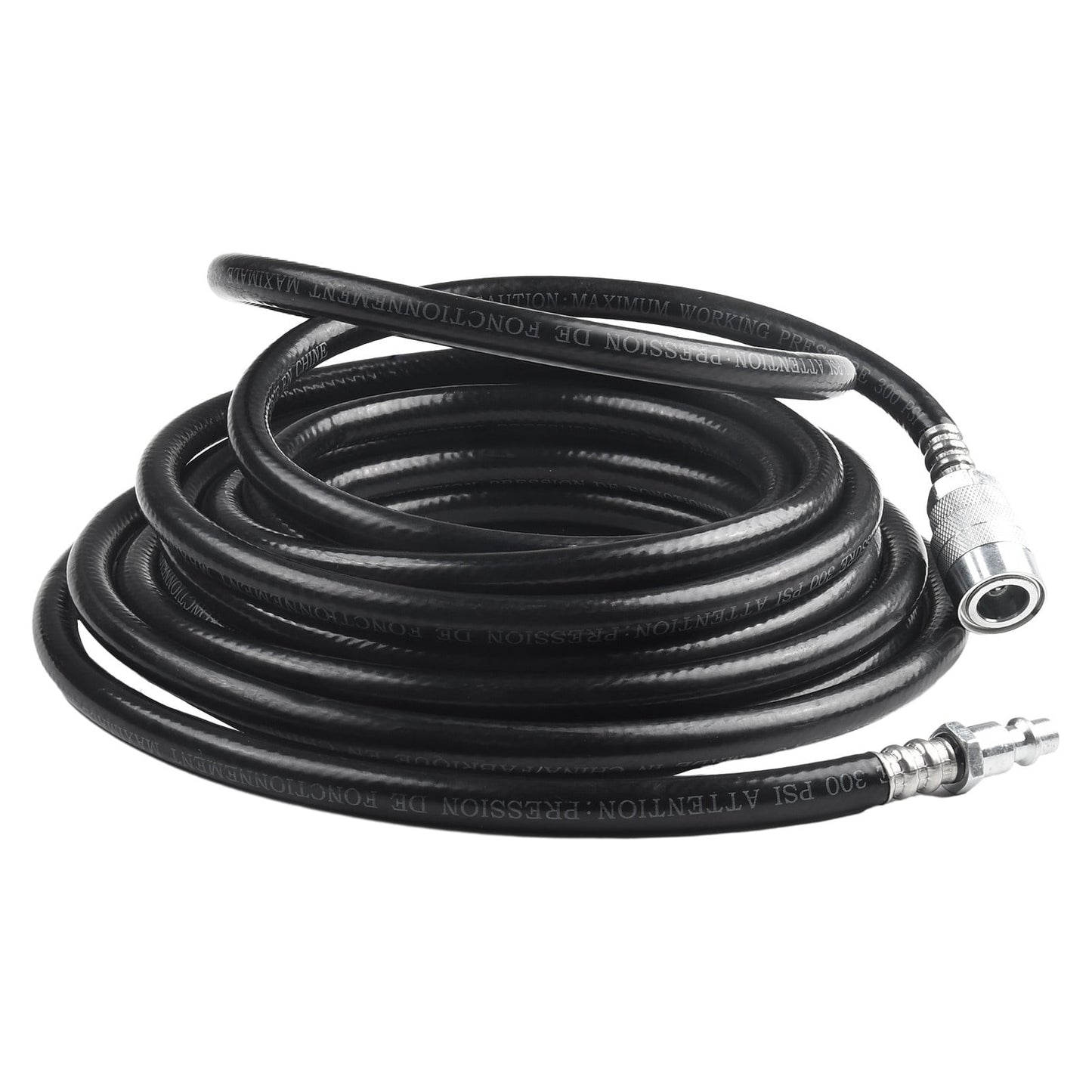 Air Compressor Hose 24.6Ft Pvc Pneumatic Accessories With Quick Connect Air Hose