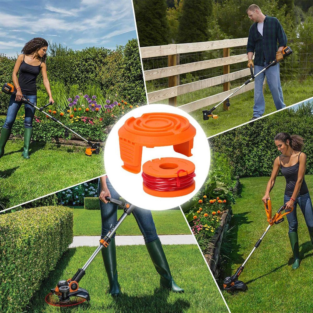 4/8Pack for Worx Wa0010 Replacement Spool Line Grass Trimmer Edger