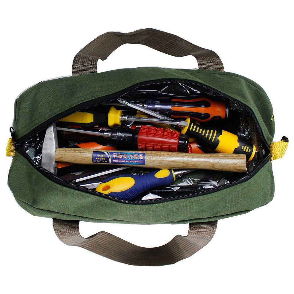 1 Pack Tool Bag for Men with Waterproof Hard Bottom,Mechanics Tool Bag,