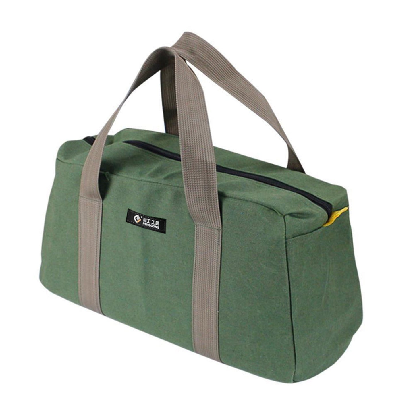 1 Pack Tool Bag for Men with Waterproof Hard Bottom, Mechanics Tool Bag
