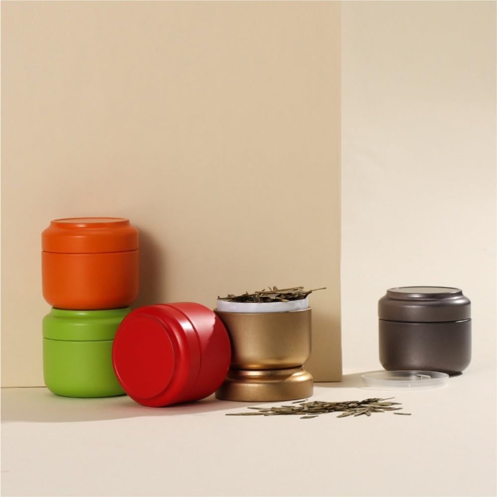 Tea Box - Portable Mini Tea Caddy, Large Tea Storage Container