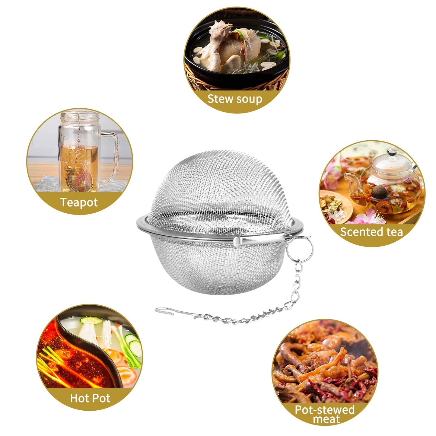 Stainless Steel Tea Egg - Loose Tea Filter - Tea Strainer