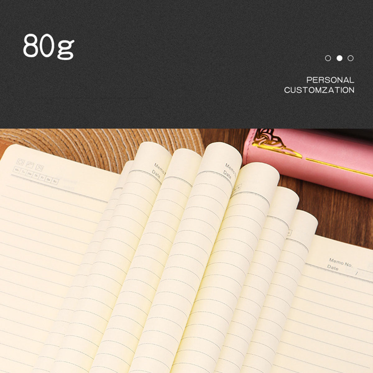 Diary - Journal - Black diary with lock - password book - A5 Notebook