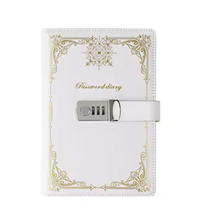 Diary - Journal - diary with lock - password book - Notebook - gift for women & men