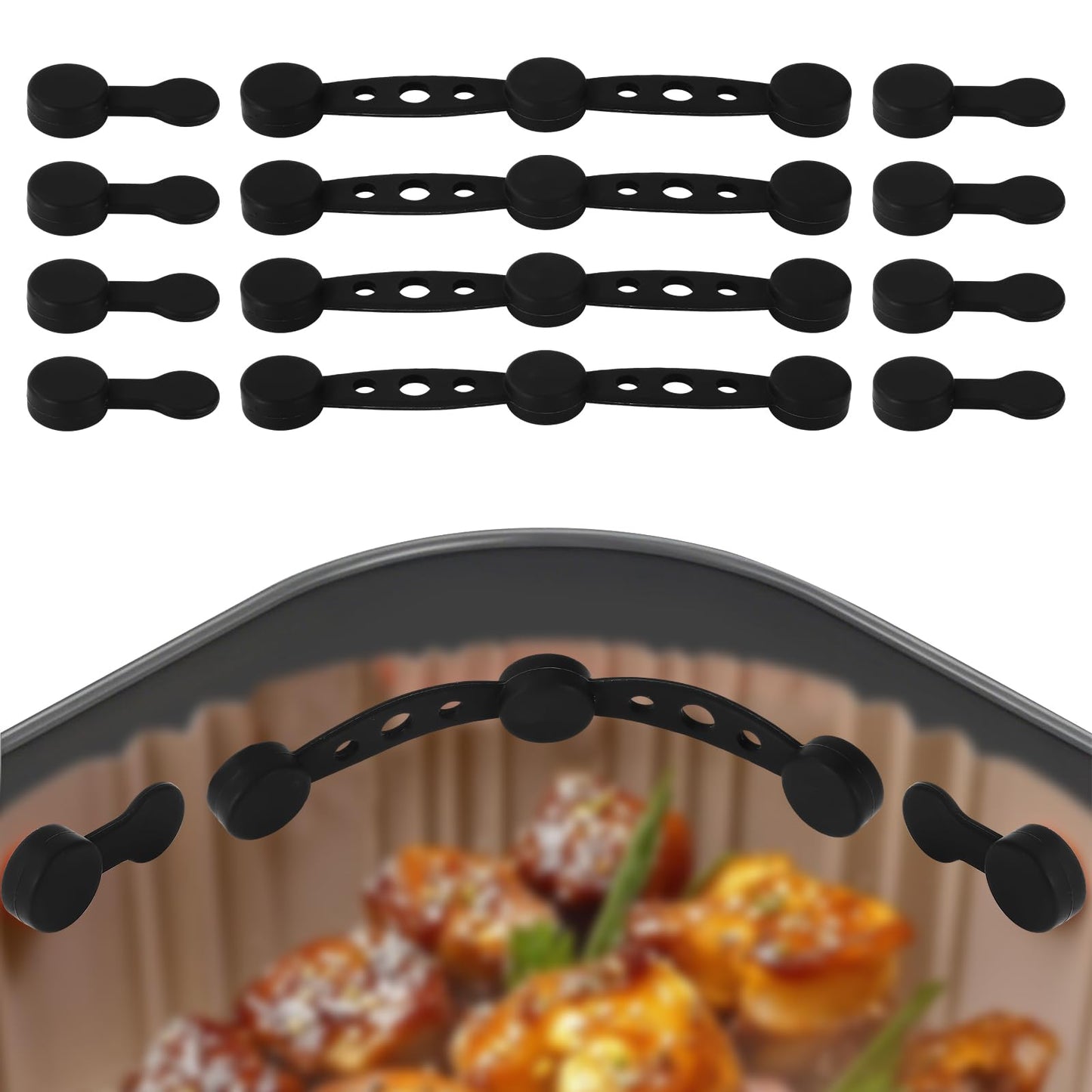 Airfryer Accessories - Magnetic Clips - Baking Paper Holder etc
