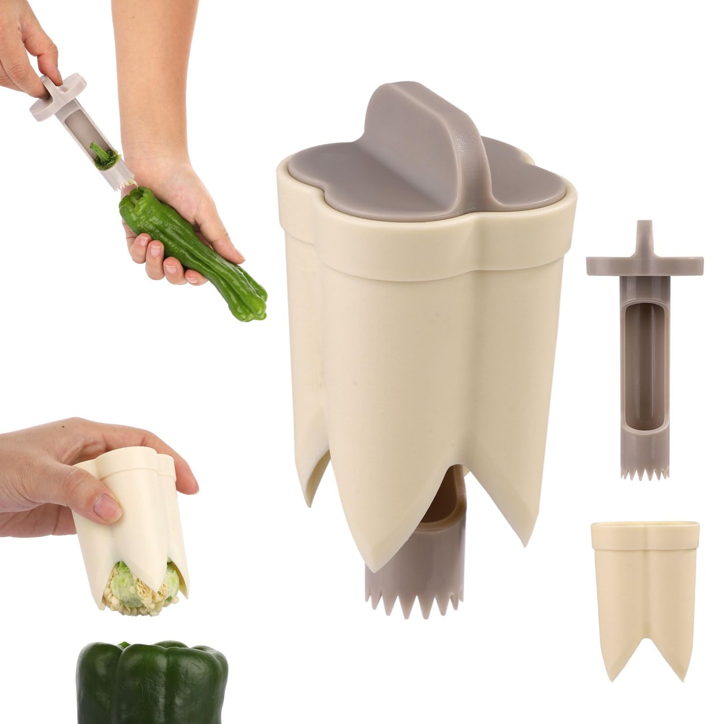 Bell Pepper Pitter - Jalapeño Pepper Drill - Chili Pepper Core Remover