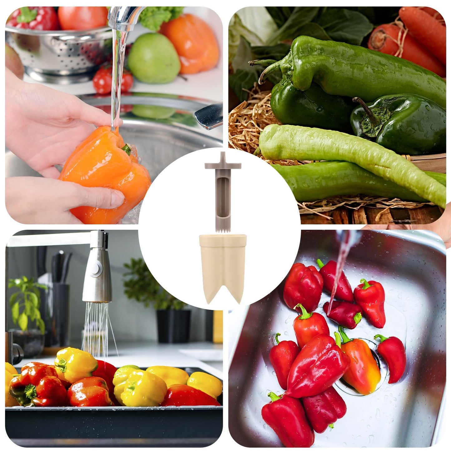 Bell Pepper Pitter - Jalapeño Pepper Drill - Chili Pepper Core Remover