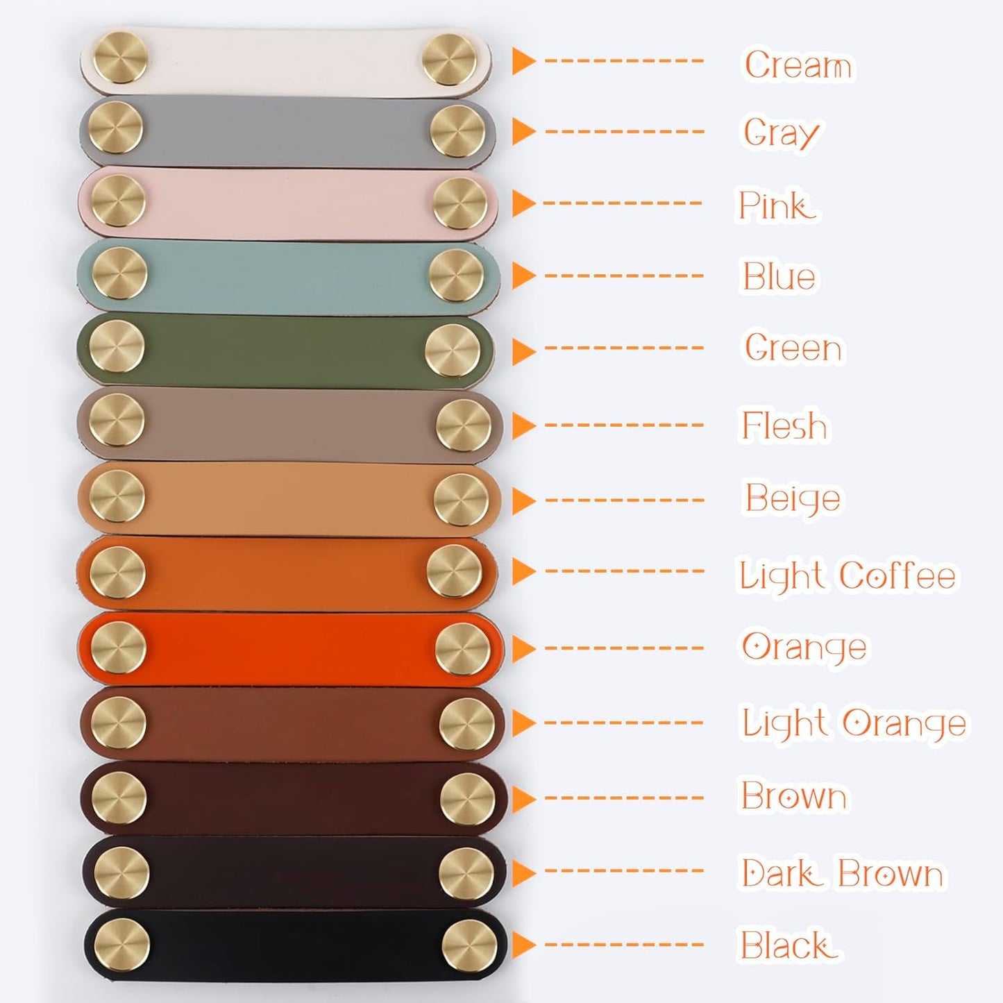 Leather Handles - Furniture Handles - Kitchen Handles - Door Handles