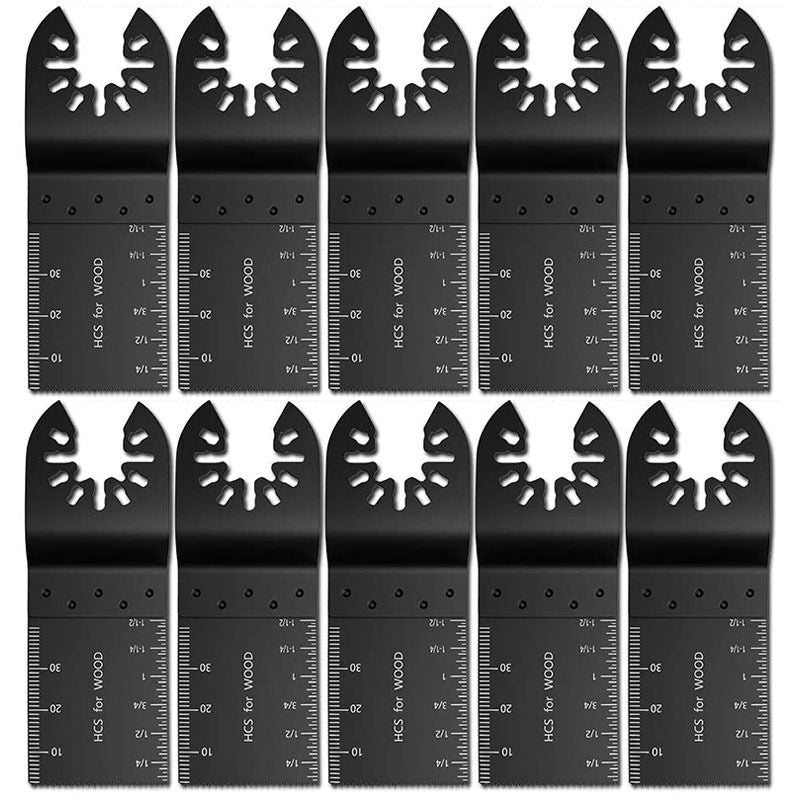 10 Pcs High Carbon Steel Saw Blades, 34 mm